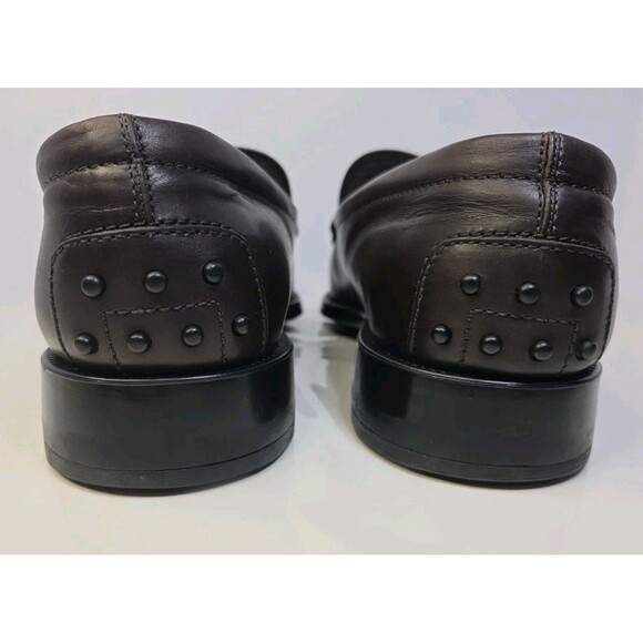 TOD’S Leather Slip-on Loafers Burgundy Oxblood Sz 11.5 Made In Italy, MSRP $700+ - Picture 5 of 16